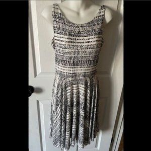 Women’s Coercion A line white / black dress